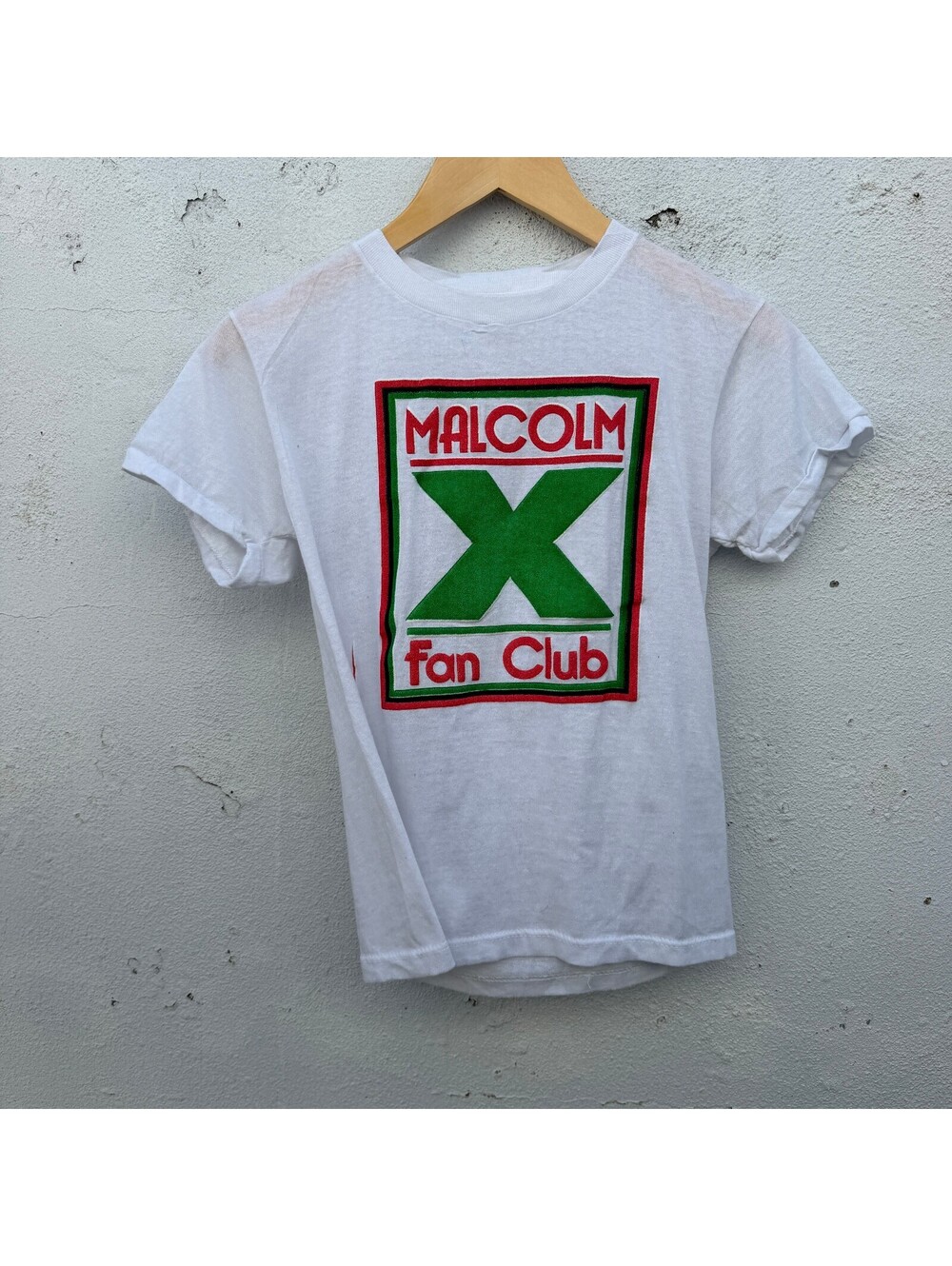 Vintage 90s Malcolm X Fan Club Baby Doll Graphic Tshirt